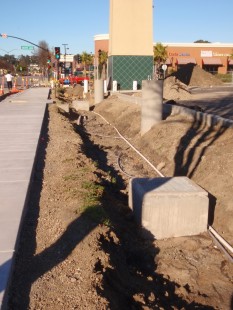 Construction of retention, 2011, San Pablo Ave.